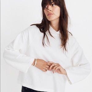 Madewell Texture & Thread BLACK mockneck sweater